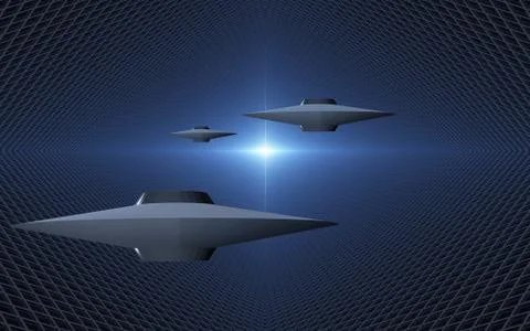 Interstellar ships Stock Illustration