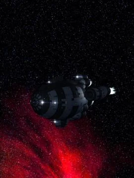Interstellar Space Ship 3-d-Illustration Illustration
