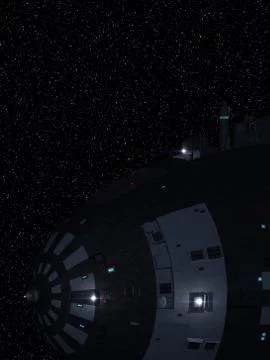 Interstellar Space Ship 3-d-Illustration Illustration