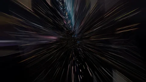 Interstellar travel folding space, 3d animation Stock Footage 273178562