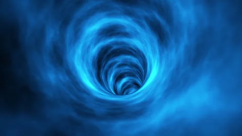 Interstellar travel inside a funhouse hole. Horizontal version. Vídeos de archivo 336313905
