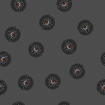 Interstellar travel space exploration vector seamless pattern Stock Illustration