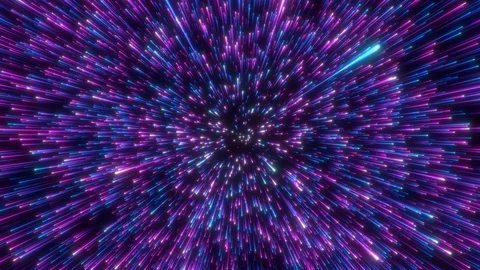 Interstellar travel through space and time at the speed of light. Stock Footage 124526204