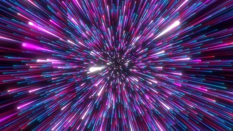 Interstellar travel through space and time at the speed of light. Stockbeeldmateriaal 125053817