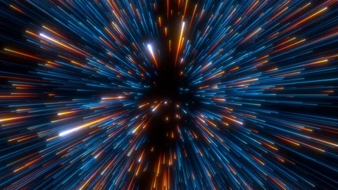 Interstellar travel through space and time at the speed of light. Stock Footage 125419199