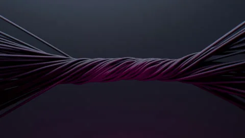 Intertwined black wires on a dark background Stock Footage 248241909
