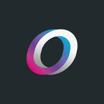 Intertwined colored rings. Vector design Stock Illustration