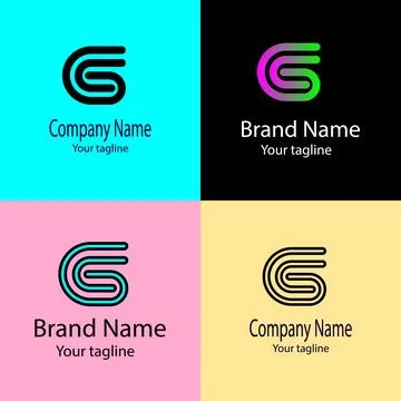 Intertwined Lines logo Stock Illustration