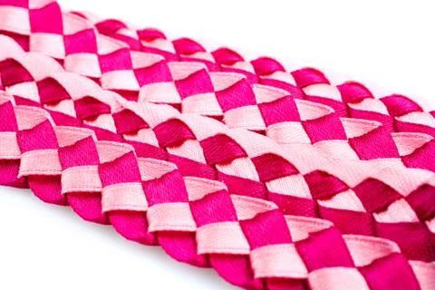 Intertwined red fabric Stock Photos
