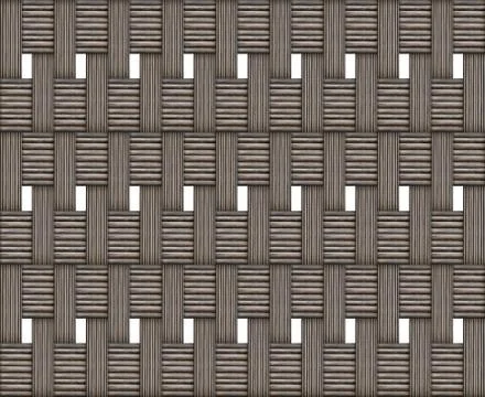 Intertwined wooden texture block pattern weathered on white background rustic Illustrazione stock