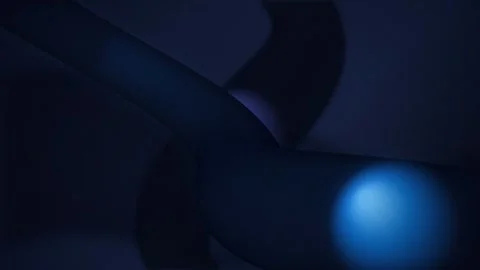 Intertwining curved tubes drifting seamless loop motion background Stock Footage 343799450