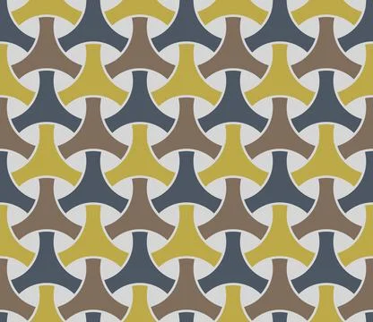 Intertwining. Seamless 3D pattern. Optical illusions. Op Art. Wrapping. Stock Illustration