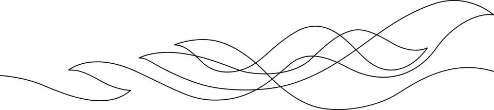 Intertwining wavy lines Vector 스톡 일러스트