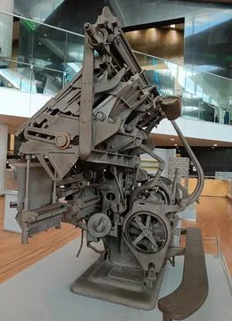 Intertype (Linecasing) Machine,the second Guttenberg (1854-1899) Stock Photos