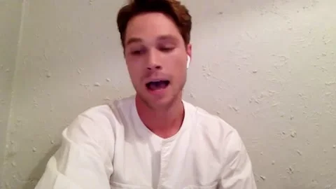 Interview with actor Kai Luke Brummer talking about 'Moffie' - 2021 Video stock 158105170