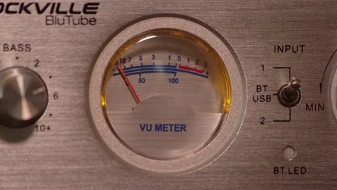 Interview analog vu meter interrogation Stock Footage 149006250