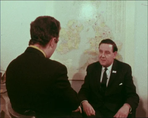 Interview between two men talking and criticizing the new campaign gimmicks, Stock Footage 133360970