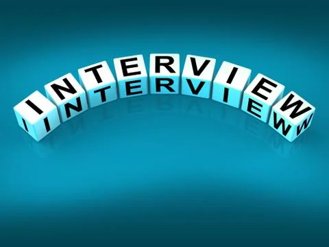 Interview blocks mean conversation or dialogue when interviewing 스톡 일러스트