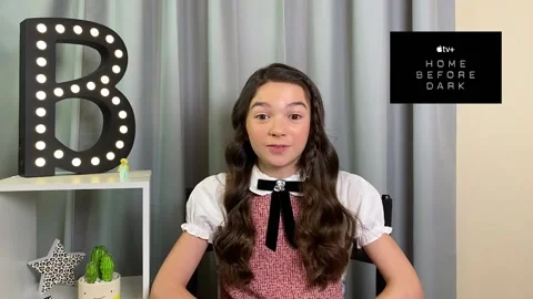 Interview with Brooklynn Price talking about 'Home Before Dark' season 2' - 2021 스톡 동영상 158104444