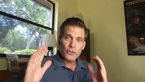 Interview with Casper Van Dien at press junket for movie Dead Water - 2020 Stock Footage 144637082