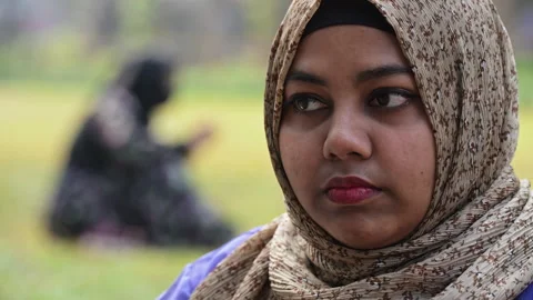 Interview Close Up Female Scholar Dhaka University Park Bangladesh Post Stock Footage 340234689