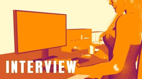 Interview Concept Course Stock Illustration
