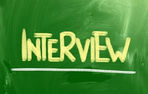 Interview concept Illustrazione stock