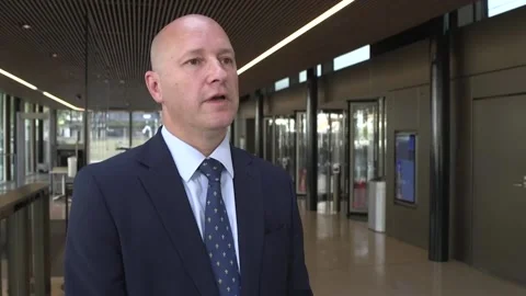 Interview with counter-terrorism Commander following the arrest of Daniel Khali Stock Footage 249889572