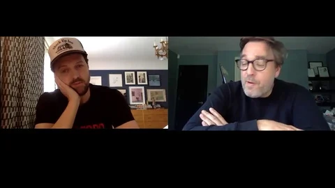 Interview with D. Beesley and I. Morris for 'The First Team', Press Junket  2020 Stock Footage 138570782