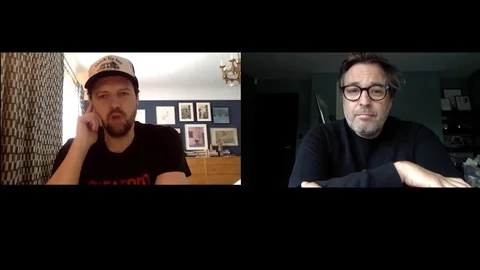 Interview with D. Beesley and I. Morris for 'The First Team', Press Junket  2020 Stock Footage 138570888