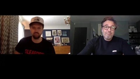 Interview with D. Beesley and I. Morris for 'The First Team', Press Junket  2020 Video stock 138571005