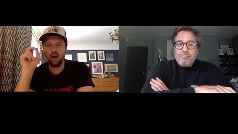 Interview with D. Beesley and I. Morris for 'The First Team', Press Junket  2020 Video stock 138571025