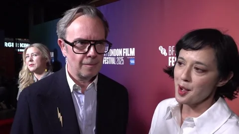 Interview with directors of Saipan at the film's LFF screening Stock Footage 318925911
