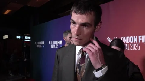 Interview with Eanna Hardwicke at LFF screening of Saipan in central London Stock Footage 318925830