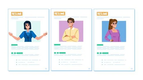 Interview employee recruitment vector Stock Illustration