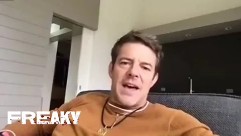 Interview with famous actor Jason Blum for movie 'Freaky' - 2020 Video stock 161189379