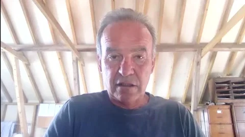 Interview with famous actor Nick Broomfield for movie 'Last Man Standing' - 2021 Video stock 161184908