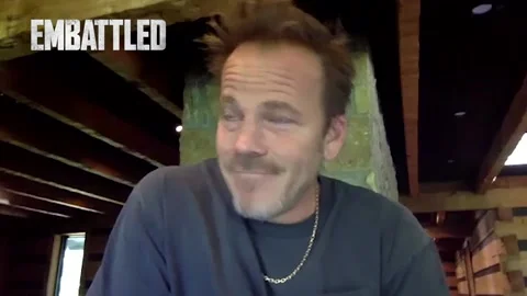 Interview with famous actor Stephen Dorff for movie 'Embattled' - 2021 Video stock 161192442