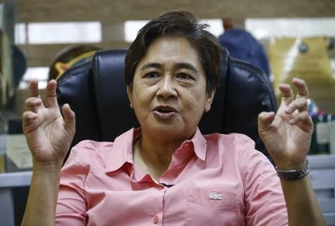 Interview with Filipino forensic pathologist Dr. Raquel Fortun in Manila, Philip Stock Photos