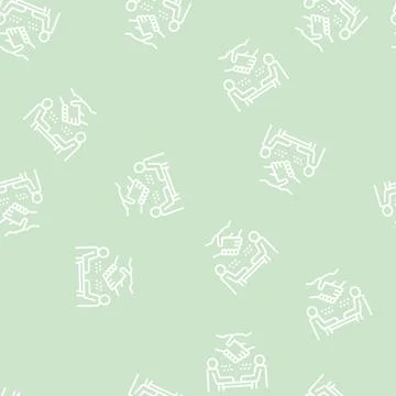 Interview handshake color icon vector color illustration 스톡 일러스트