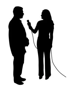 Interview Stock Illustration
