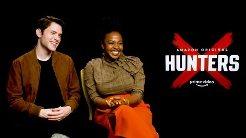 Interview with J. Hinton, D. Weil at premiere of "Hunters" - 2020 Video stock 125805666