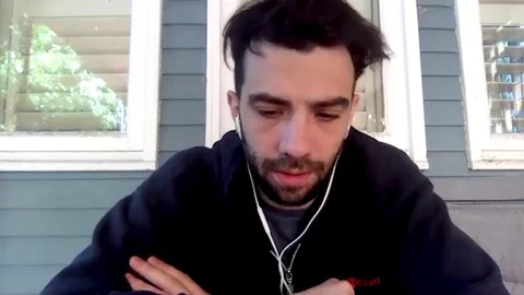 Interview with Jay Baruchel for Random Acts of Violence, Press Junket, 2020 Video stock 138808992