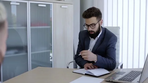 Interview For Job Stock Footage 76327690