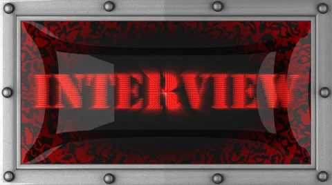 Interview on led Vídeos de archivo 8759954