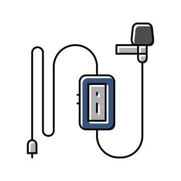 Interview mic microphone color icon vector illustration Stock-Illustration