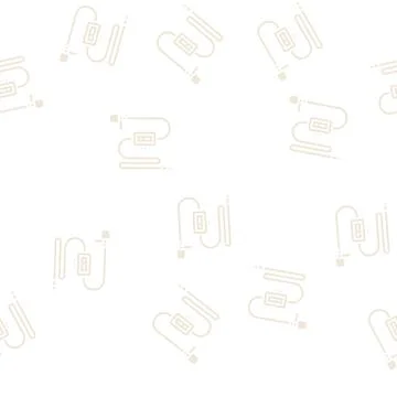 Interview mic microphone glyph seamless pattern Stock Illustration