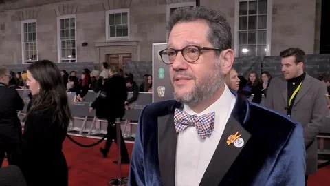 Interview with Michael Giacchino at red carpet during BAFTAs - London 2020 Video stock 125802427