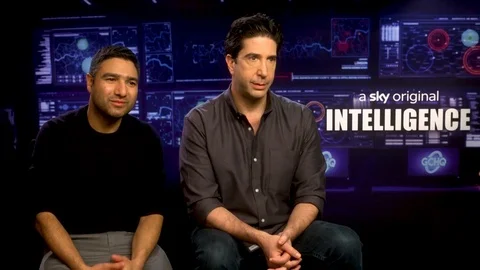 Interview of N. Mohammed, D. Schwimmer at Press Junket, "Intelligence" - 2020 Stock Footage 125805808