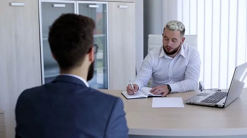 Interview For A New Job Stock Footage 76326264